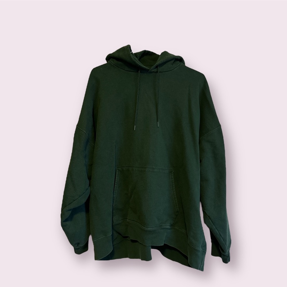3XL Oversized Green Hanes Hoodie